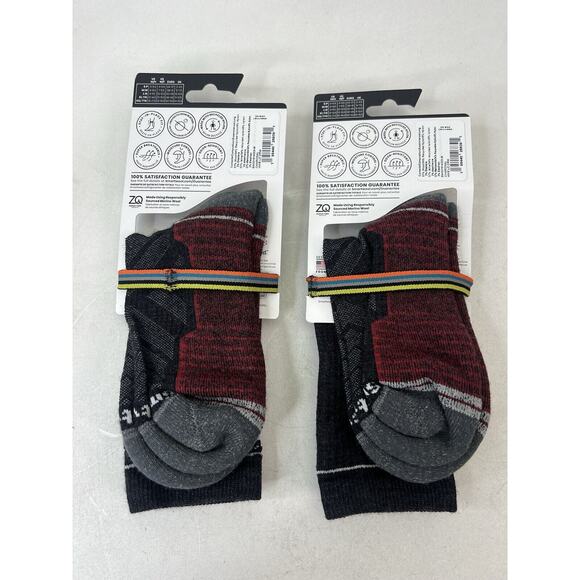 Lot Of 2 Smartwool Unisex Hike Light Cushion Crew Socks Size Medium - Picture 4 of 7